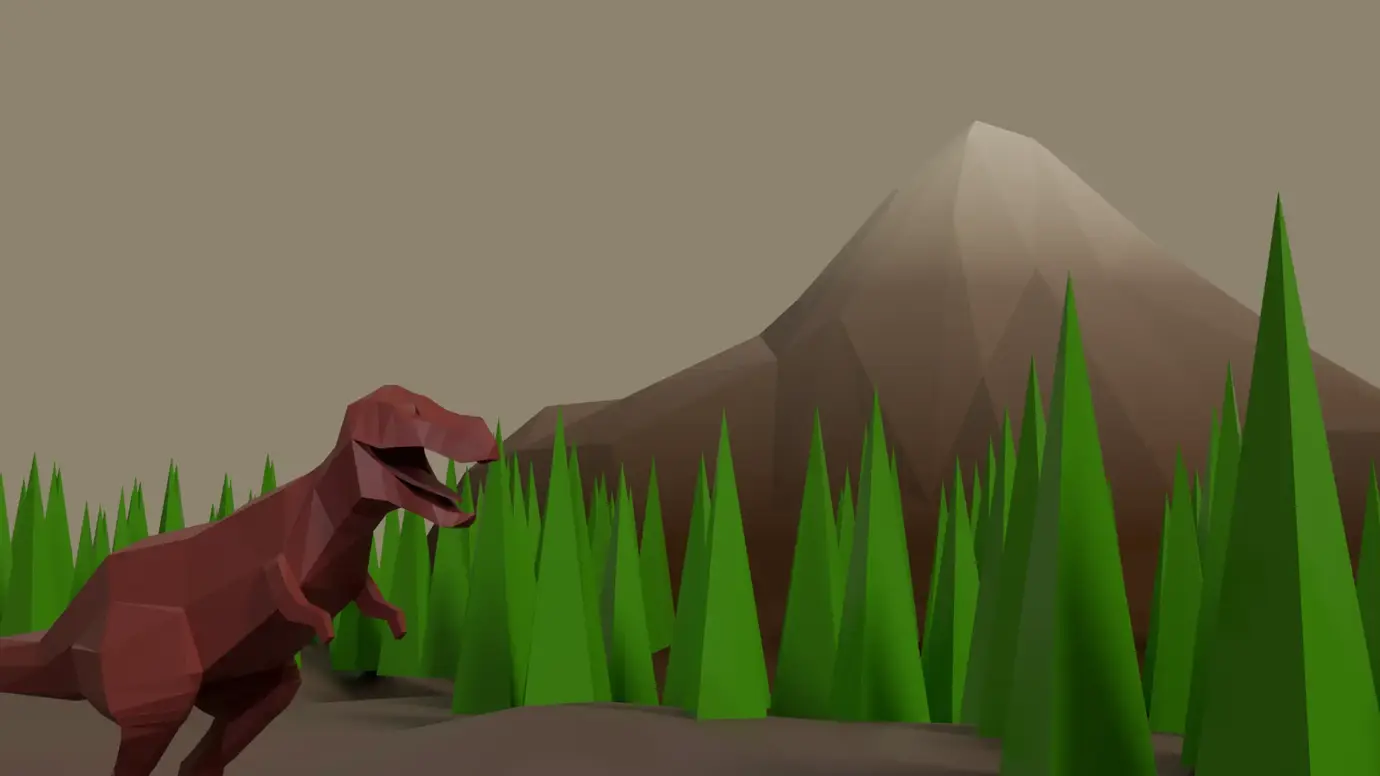 Low-poly T-Rex 1