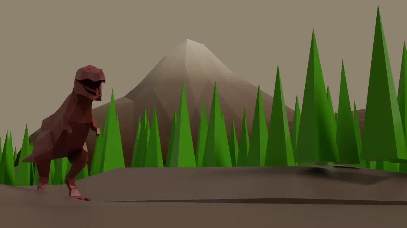 Low-poly T-Rex 3