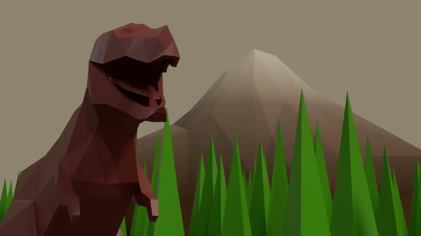 Low-poly T-Rex 4